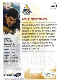 2003 Kryptyx The Defenders Australian Rugby Union #32 Mark Gerrard Back